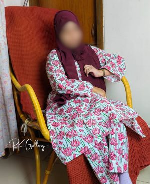 Pink Poddo Handblock Printed Cotton Co-ord Set