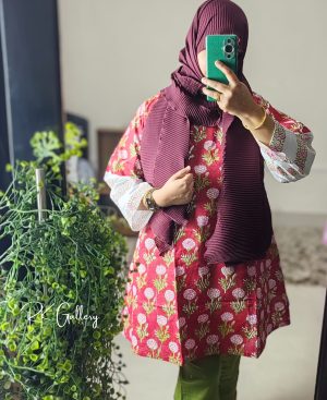 Handblock Printed Short Single Kurta